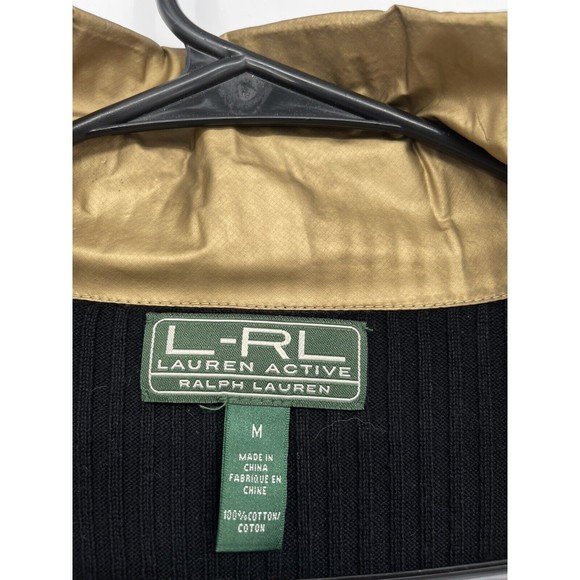 Lauren Ralph Lauren Active Sweater Black/gold Size Medium - Picture 5 of 8
